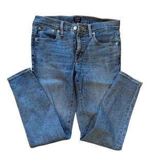 J.Crew Factory Mid Rise 8’ Classic Blue Skinny Jeans Size 28